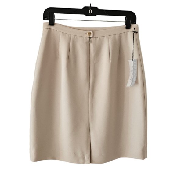 Petite Sophisticate Vintage Pencil Suit Skirt | NWT | 10P | Bone/Cream - Picture 4 of 16